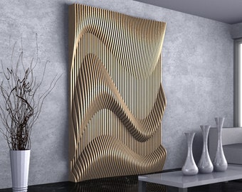 Parametric Wall Art [33] CNC Files | Modern Wooden Wall Panel DXF | Digital Download