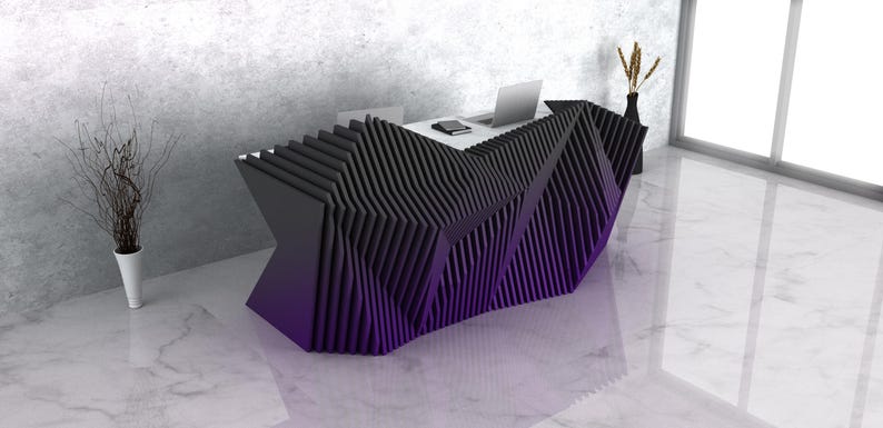 Parametric Reception Front Desk [50] CNC Files | 