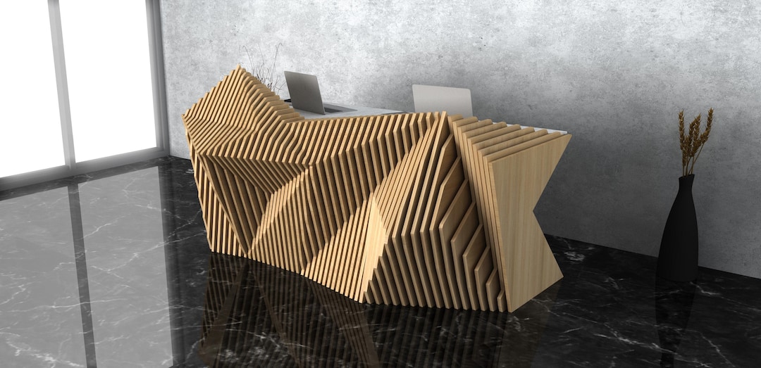 Parametric Reception Front Desk [50] CNC Files | 
