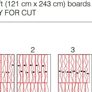 Parametric Wavy Wooden Wall Decor 25 / CNC files for cutting image 9