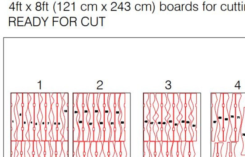 Parametric Wavy Wooden Wall Decor 25 / CNC files for cutting image 9