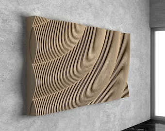Parametric Wall Art [40] CNC Files | Modern Wooden Wall Panel DXF | Digital Download