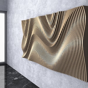 Parametric Wavy Wooden Wall Decor 25 / CNC files for cutting image 6