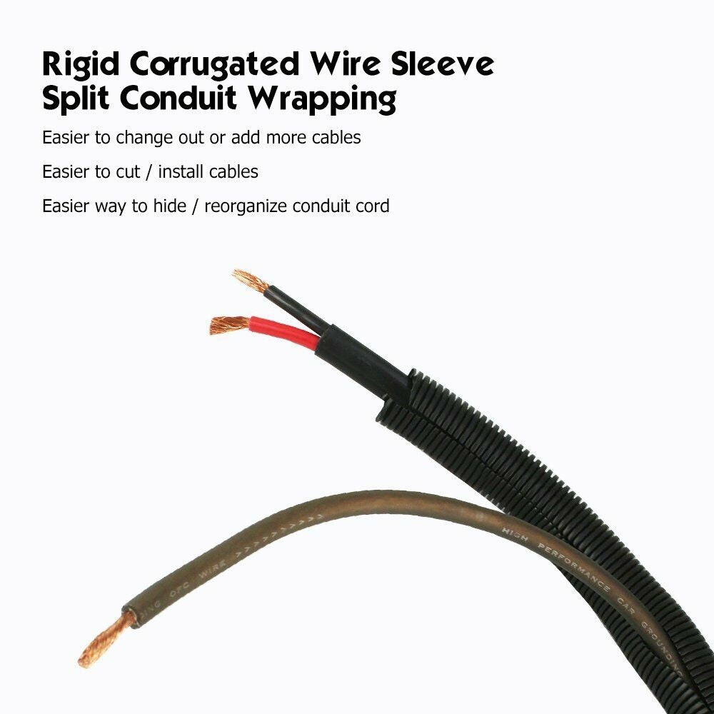 Conduit Split Loom Tubing Wire Harness Wrap for USB Cable Power Cord Audio Video Cable Etsy