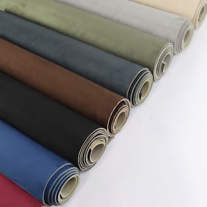 Micro Suede Fabric Foam Backed Upholstery DIY Material 60&quot; Wide Sold by the Yard for Craft, Sofa or Mattresses Padding Applications Projects