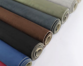 Micro Suede Fabric Foam Backed Upholstery DIY Material 60&quot; Wide Sold by the Yard for Craft, Sofa or Mattresses Padding Applications Projects