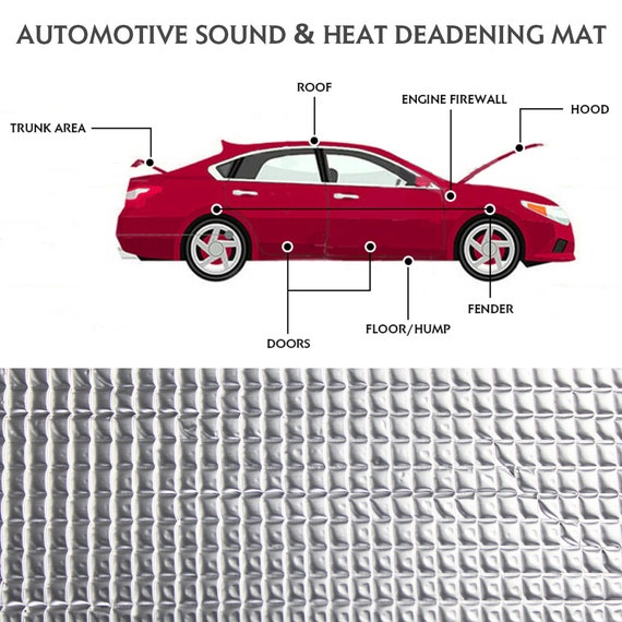 Sound Deadener Dampening Heat Shield Mat Noise & Thermal