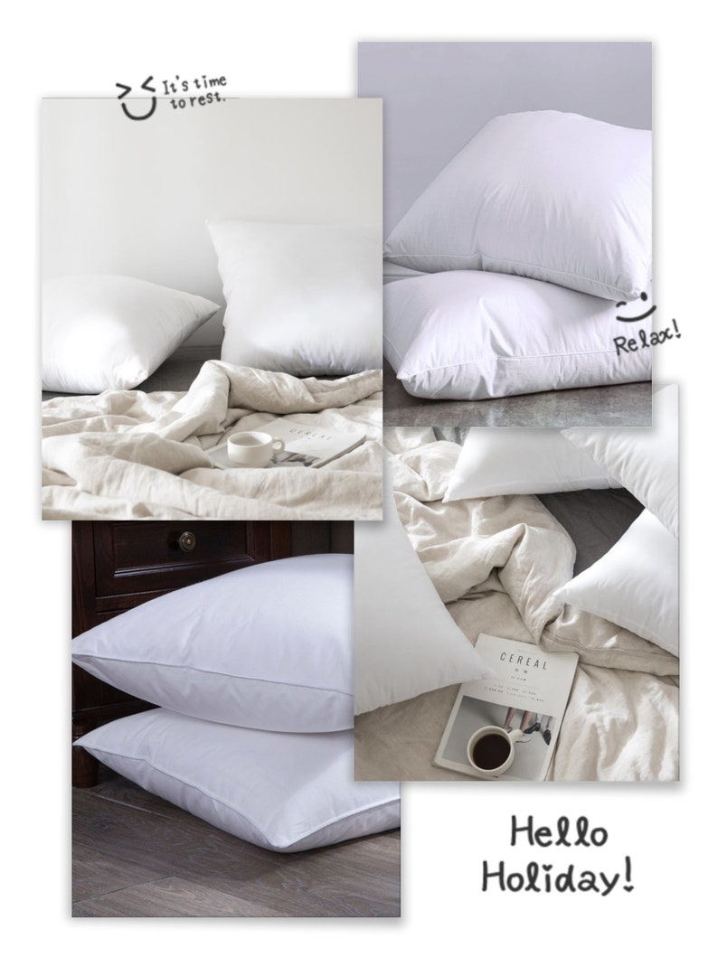 Zippered Pillow Insertfilled Microfiber Zippered Pillow Case Etsy