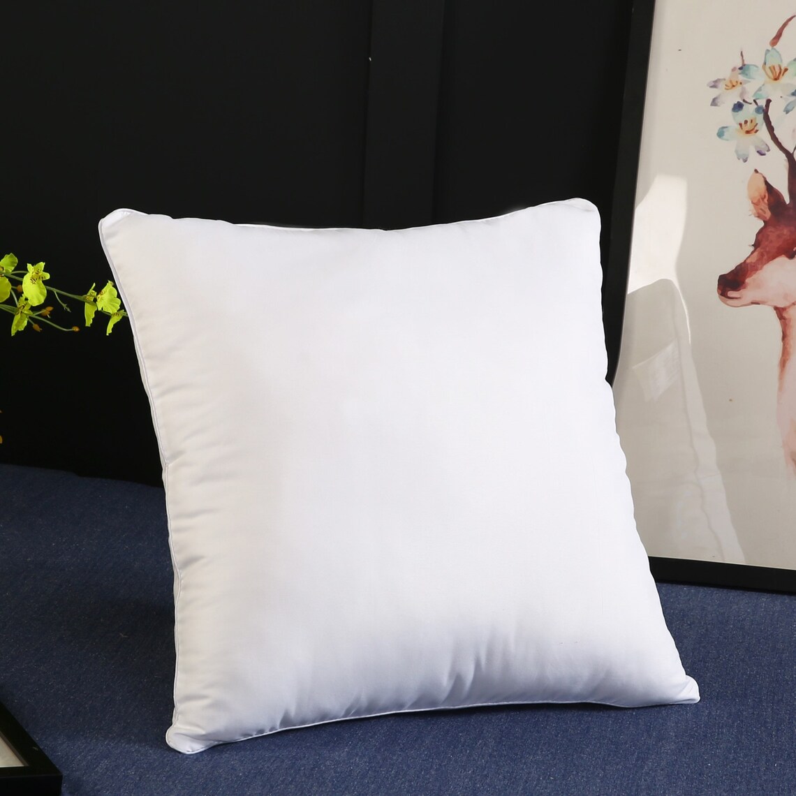 Zippered Pillow Insertfilled Microfiber Zippered Pillow Case Etsy