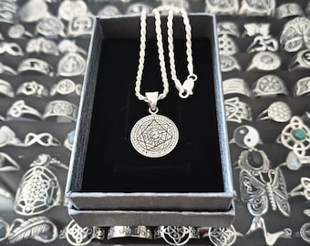 Seven Archangels Pendant made of sterling silver 18mm.