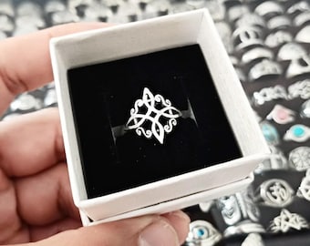 Witches Knot Ring made of 925 sterling silver/ 925 Sterling Silver Witches Knot Ring/ Witches Knot Ring