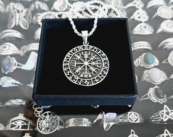 Vegvisir hanger in 925 sterling zilver / 925 sterling zilver Vegvisir hanger / Vegvisir Viking hanger