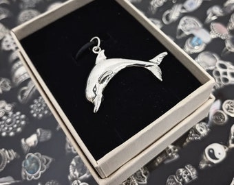 Cokgante Dolphin made of 925 sterling silver/ Sterling Silver Dolphin Pendant