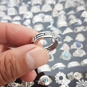 Atlantischer Ring aus 925er Sterlingsilber/Atlántis-Ring aus Sterlingsilber Bild 2