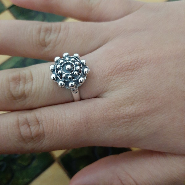 Bague bouton Charro