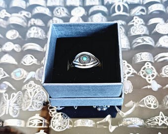 Eye of Providence Ring in 925 Sterling Silver