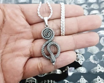 Schlangenanhänger aus 925 Sterling Silber