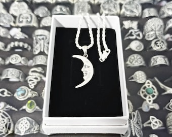 Moon Pendant made of Sterling Silver 925