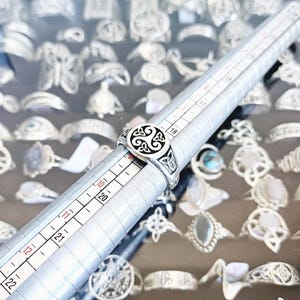 Trisquel Signet Ring/ Sterling Silver Trisquel Ring