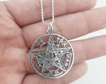 Tetragrammaton Pendant 30mm/ Sterling Silver Tetragrammaton Pendant.