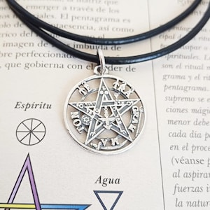 Tetragrammaton Pendant in 925 Sterling Silver Tetragrammaton Silver Pendant 25 mm