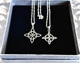 Witches Knot Pendants 925 Sterling Silver Witches Knot Silver Pendant
