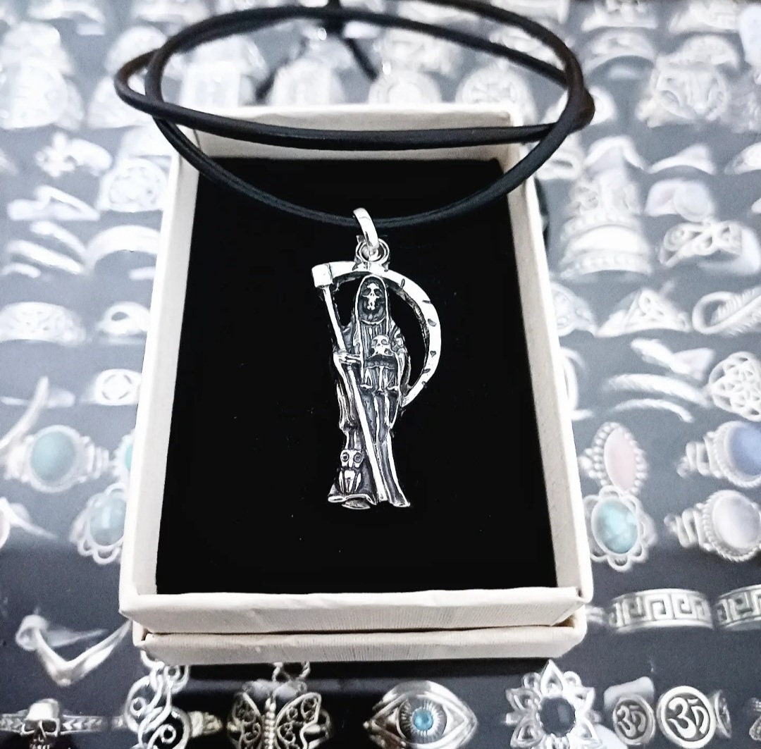 Santa Muerte-sigilketting, Santa Muerte-symboolketting, Santa Muerte-hangerketting, Santa Muerte-sieraden, Santa Muerte-ketting - België