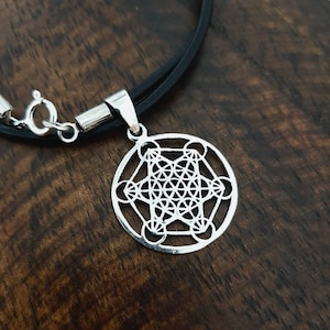 Metatron&#39;s Cube Pendant made of 925 sterling silver / Sterling Silver Metatron Pendant