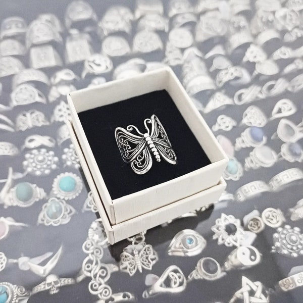 Butterfly Ring/ Sterling Silver Butterfly Ring