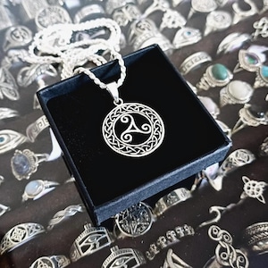 Triskel pendant made of 925 Sterling Silver/ Sterling Silver 925 Triskel pendant/ Celtic Pendant