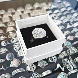 Seven Archangels Seal Ring made of 925 sterling silver / Seven Archangels Sterling Silver Ring