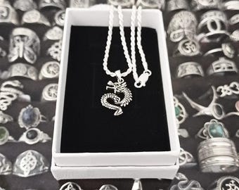 Dragon pendant made of 925 sterling silver