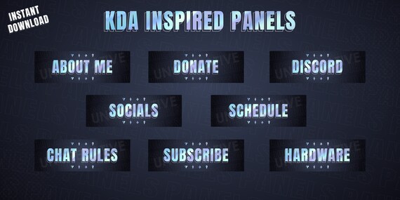 Kda Inspirierte Panels Twitch Panels Streaming Panels Etsy Kda Inspirierte Panels Twitch Panels Streaming Panels Etsy
