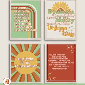 Dyslexia awareness month, Dyslexia awareness poster, strengths and challenges of people with dyslexia, Classroom and office Decor!