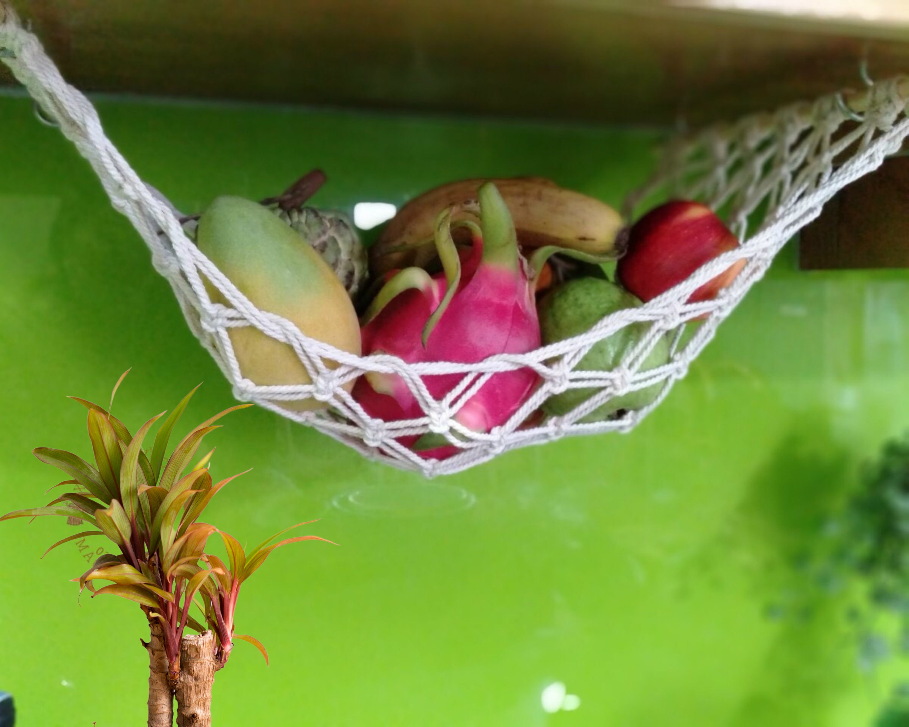 Fruit Veggie Hammock Under Hanging Fruit Basket Etsy