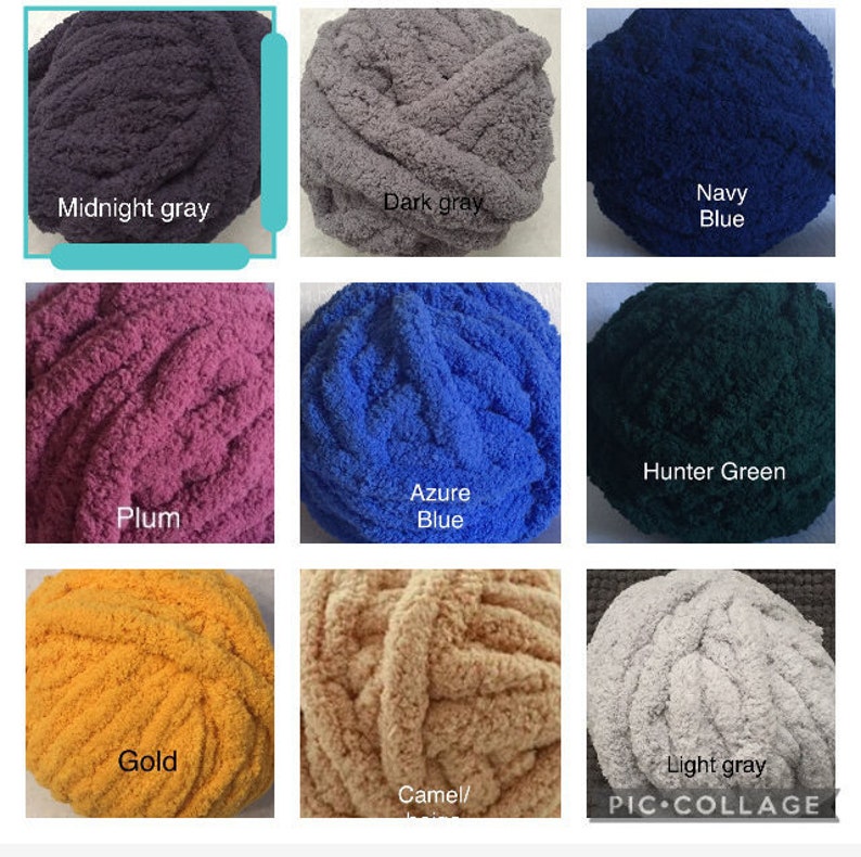 Super chunky yarn Arm Knitting Yarn Chunky Chenille Yarn Etsy