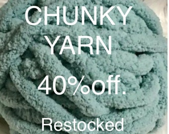 super chunky yarn, Arm Knitting Yarn, Chunky Chenille Yarn, Chunky Vegan Yarn, Chunky  Knit, Black Yarn