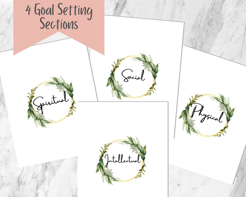 LDS Children &amp; Youth PRINTABLE Goals Journal Personal Development Instant Download Young Women ...