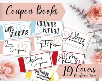 Coupon Book PRINTABLE - Valentine’s Day Gift - Mother’s Day Gift - Father’s Day Gift - Christmas Gift - Birthday Gift - Anniversary Gift