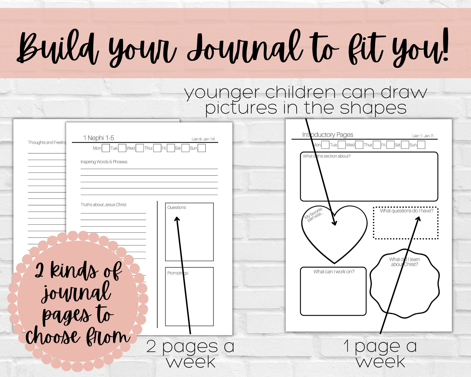 Come Follow Me Journal 2024 PRINTABLE Book of Mormon Etsy Australia