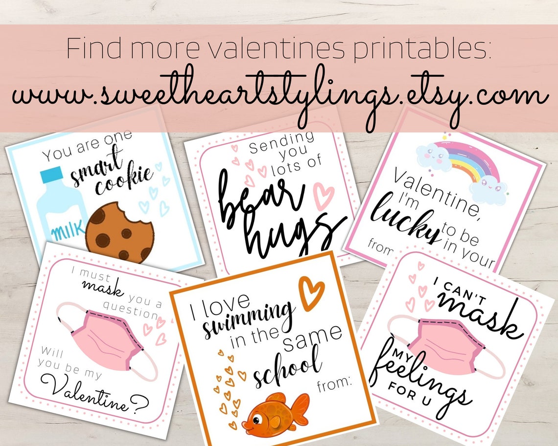 Giraffe Valentines Box or Bag Printable Mailbox Instant Download DIY ...