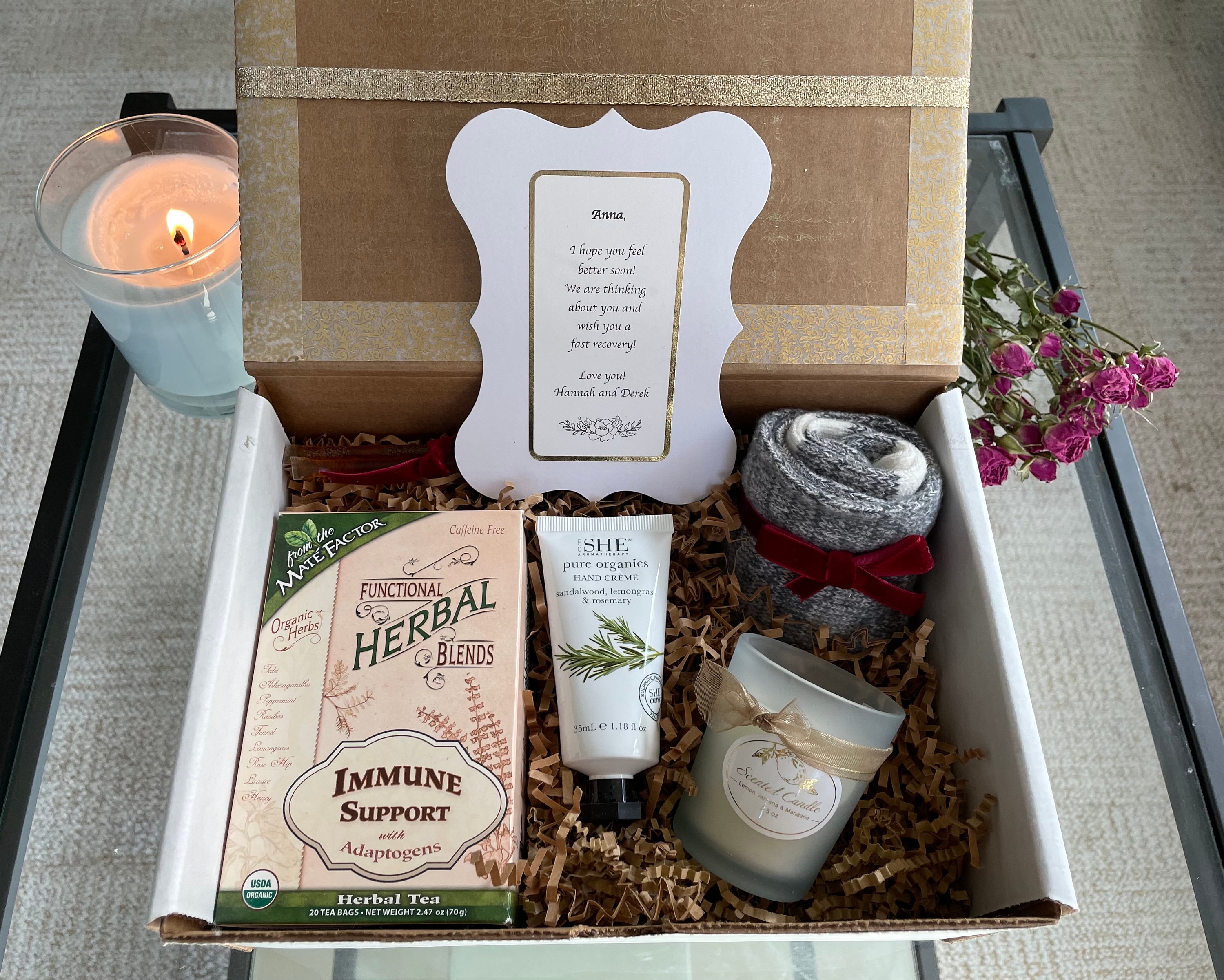 Wellness Gift Box Care Package Get Well Gift Box Covid Etsy