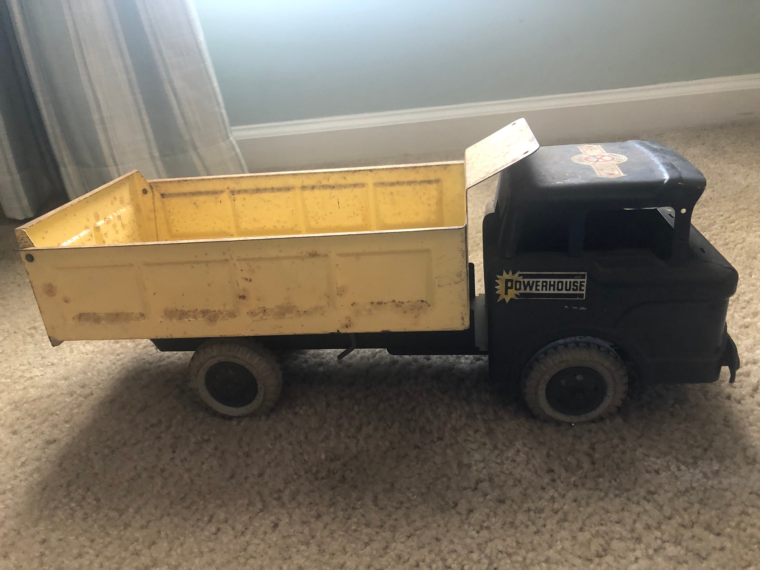 Vintage Louis Marx Powerhouse Dump Truck Etsy
