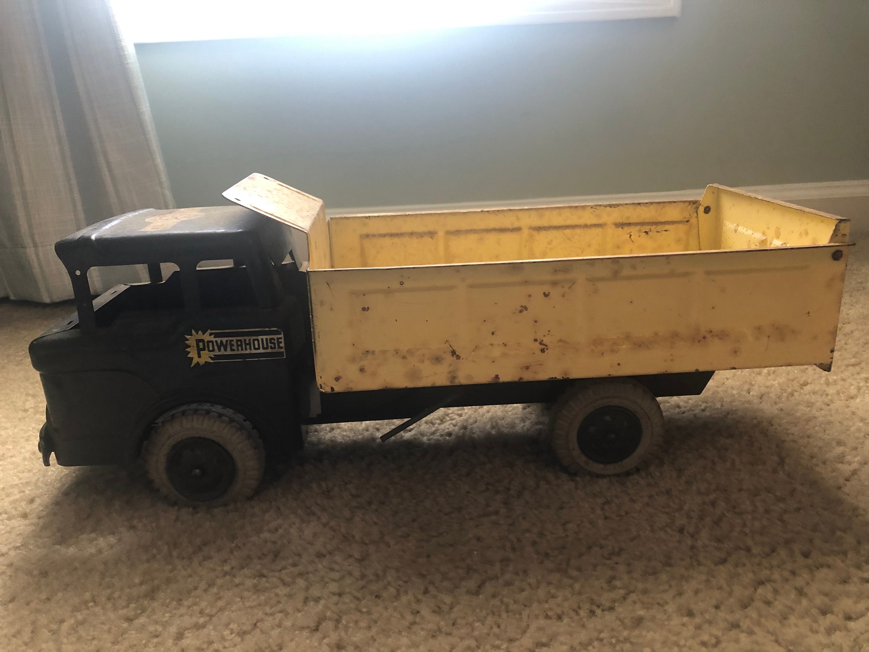 Vintage Louis Marx Powerhouse Dump Truck Etsy