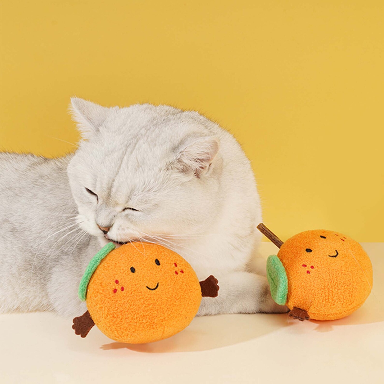 Cat orange toys chewable cat Mint ball cat toy set cat Etsy