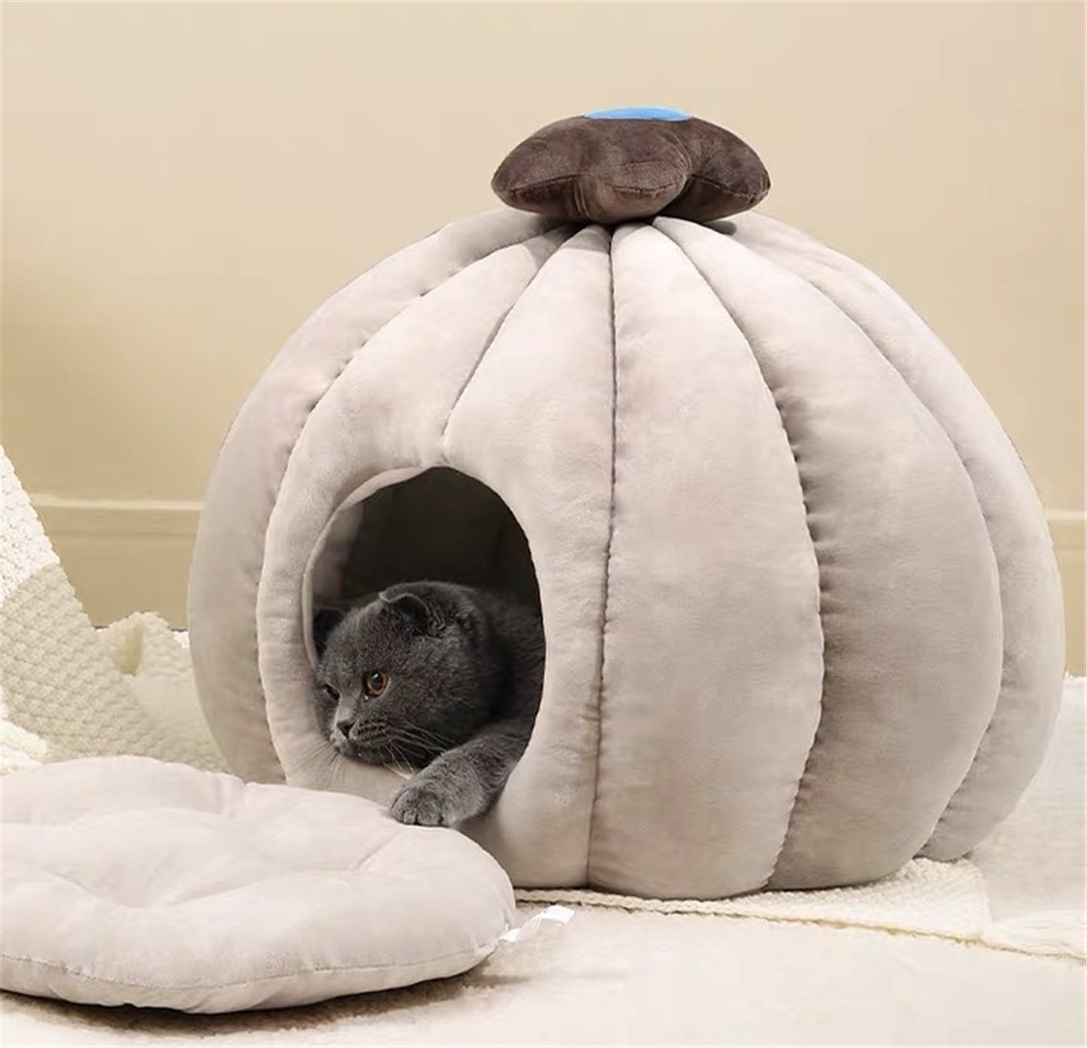 Cat bed winter keep warm four seasons general semienclosed Etsy