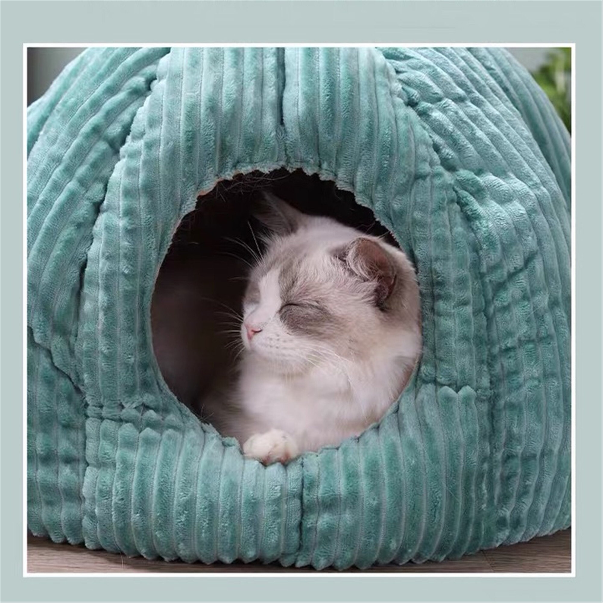 Cat bed winter warm closed cat house four seasons universal Etsy