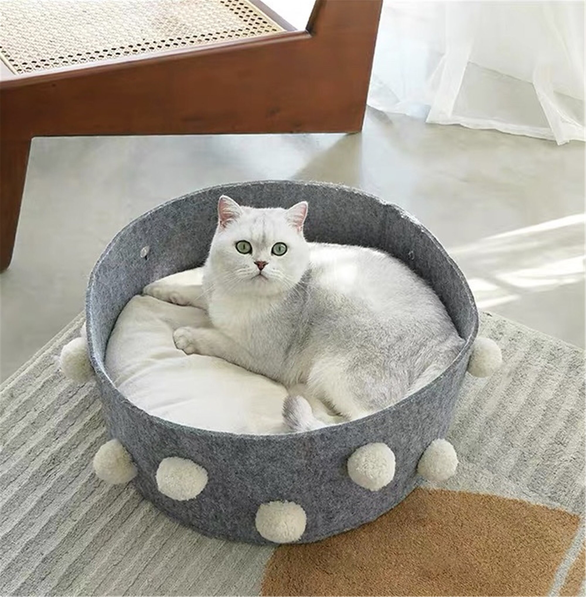 Super warm handwoven cat bed Personalized Pet Bed Etsy