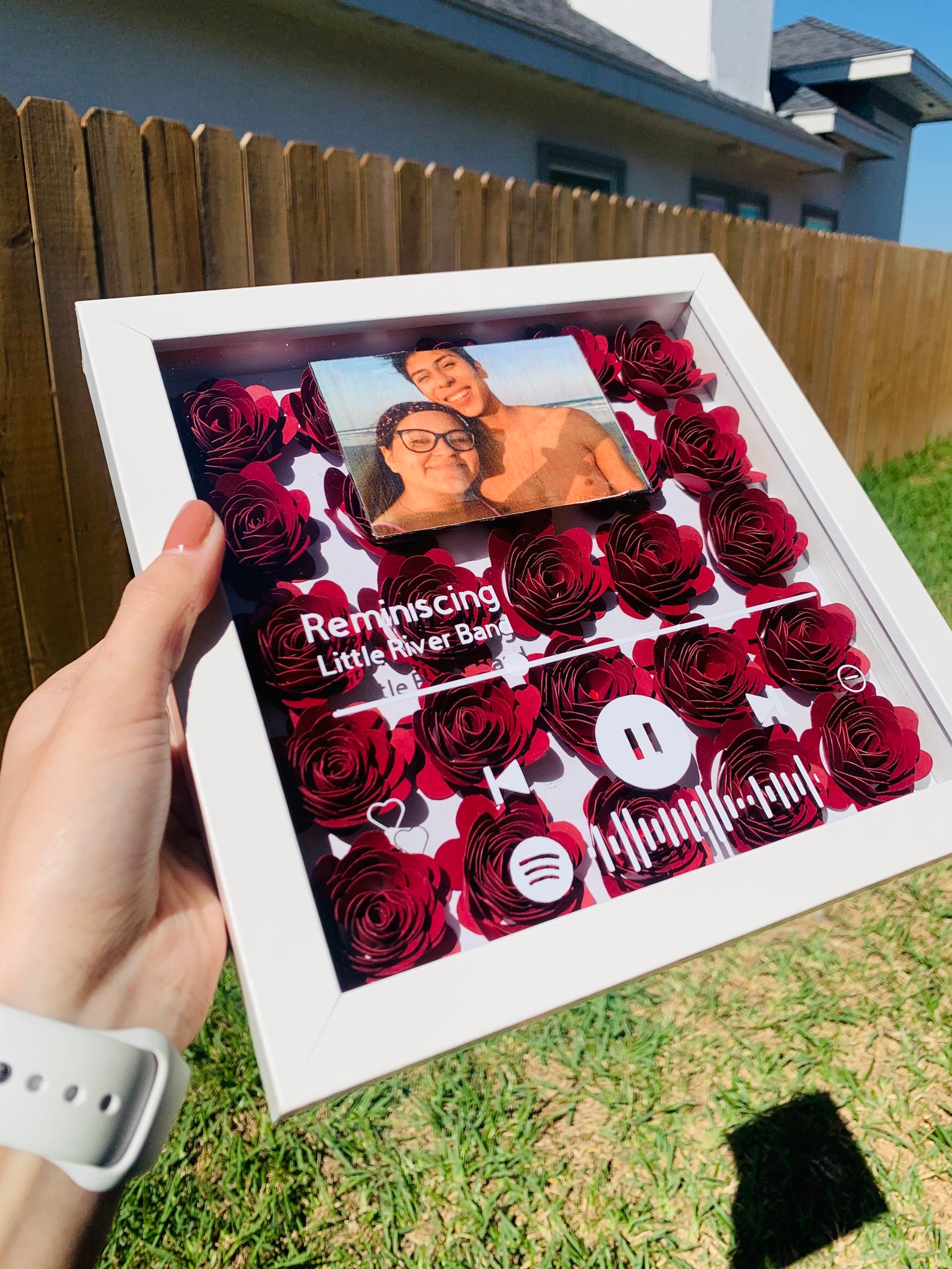 Rose Song Frame Etsy