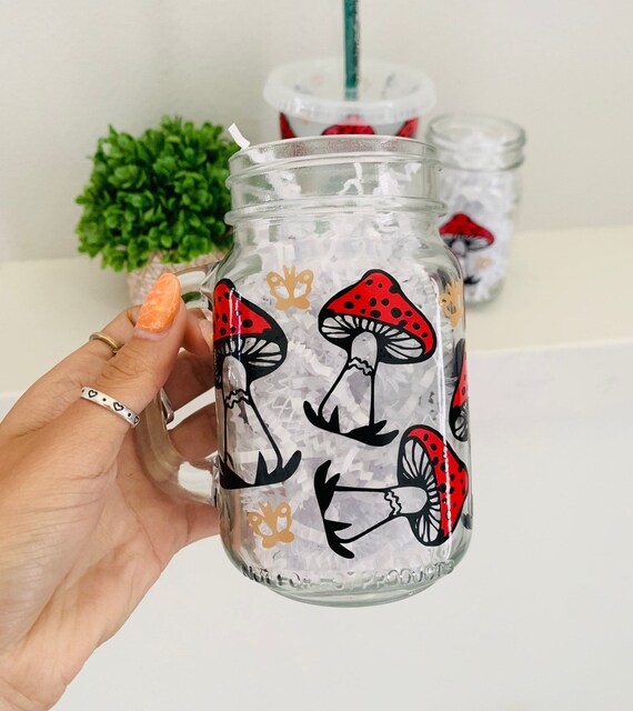 Mushroom Mason Jar Etsy